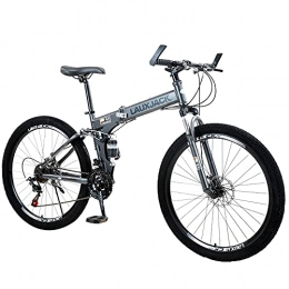 GWXSST Folding Bike GWXSST Bicycle Mountain Bike Comfortable And Beautiful Easy To Fold, Ergonomic Saddle Folding Bike, Anti-skid Tires, Small Space Occupation C(Size:21 speed)