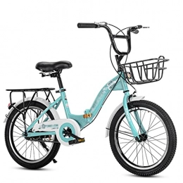 gxj Bike gxj Lightweight Folding Bike, Single-speed Dual Disc Brakes Foldable Bicycles for Men Women and Students City Bikes(Size:20 inch)