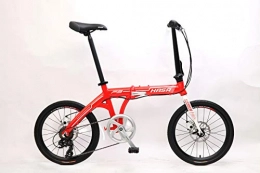 HASA Bike HASA Folding Foldable Bike Shimano 7 Speed Red
