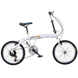 HBHHB Bike HBHHB Folding Bike Variable Speed Bicycle 20 Inch Wheels Standard Brake Cycle Quick Fold with Basket And Rear Seat High-Carbon Steel Frame for Beginner-Level To Advanced Riders