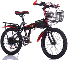 HFFFHA Folding Bike HFFFHA 18 / 20 / 22 inch children's bicycle, girls bicycle, boys, bicycle, backpedal brake, stabilisers, unisex, children's bicycle, bike (Color : C, Size : 18 inches)