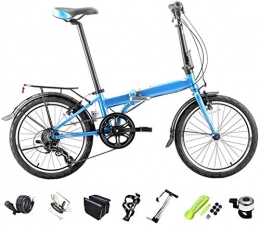HFFFHA Bike HFFFHA 20 Inches Off-Road MTB Bike, Unisex Foldable Commuter Bike, Adult Folding Bicycle Lightweight Unisex Men City Bike (Color : C)