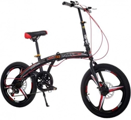HFFFHA Folding Bike HFFFHA Bike Folding Bicycle For Adults Men And Women, Cruiser Bikes Bicycling 20 Inch Wheel Variable Speed, lightweight Portable Outdoor Travel Bikes City Urban Commuters For Teens Boys Girls Student