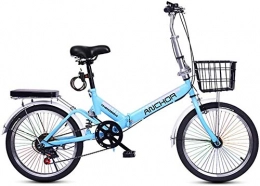 HFFFHA Bike HFFFHA Color Tires High Carbon Steel Foldable Bike, Folding Aluminum Bicycle With Pedal For Adults And Teens (Color : C)