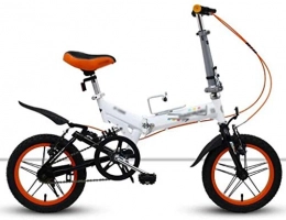 HFFFHA Bike HFFFHA Folding Bike Lightweight Aluminum Frame Shimano Folding Bicycle 14 Inch Shock Absorber Small Portable Children's Student Bicycle Adult Men And Women (Color : D)