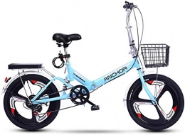 HFFFHA Folding Bike HFFFHA Folding Bike, Lightweight And Aluminum Folding Bicycle With Pedals, 20 Inch Folding BicycleUltra Light Commuter Folding Bike (Color : D)