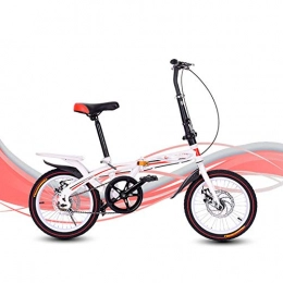 HHORD Bike HHORD Folding Bike, Folding Bike Lightweight Aluminum Frame, Featuring Front And Rear Fenders, Red