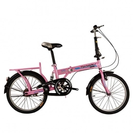 HJDY Folding Bike HJDY City bike Bikes Folding bicycle for men and women 20 inch folding bicycle-pink