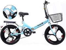 HJRBM Folding Bike HJRBM Folding Bikes， 20 inch Variable Speed Bicycle Lightweight Suspension Anti-Slip for Men and Women， with Load-Bearing Rear Frame 6-27，D1 fengong (Color : A2)