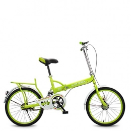 HUAHUADP Bike HUAHUADP Portable Folding Bike, Portable Women's Bicycle Carbike Permanent Adult Students Ultra-light 20-inch City Riding With Basket-green 96x150cm(38x59inch)