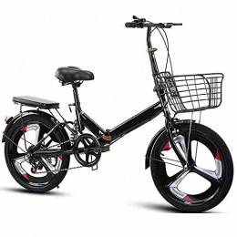 HUAQINEI Bike HUAQINEI Bicycle 20 inch new folding one-wheel variable speed student bicycle, Pink
