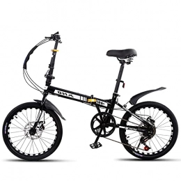 HWZXBCC Bike HWZXBCC Mountain Bike Bicycle 20 Inch Folding Bike Easy To Fold, Small Space Occupation, Ergonomic Saddle Retractable, Anti-skid Tires