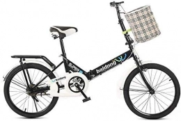HYLK Folding Bike HYLK 20 Inch Folding Bike-Folding Bike for Male And Female Students, portable Bike Suitable for Outdoor Travel