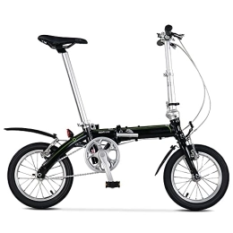 ITOSUI Folding Bike ITOSUI 14 Inch Lightweight Alloy Folding City Bike Bicycle, Mini Portable Student Comfort, Double V-brake, Lightweight Commuting Bike ​for Men and Wome Casual Bicycle Damping Bicycle