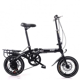 JF-XUAN Folding Bike JF-XUAN Bicycle Outdoor sports Adults Folding Bicycles, Foldable Bikes Variable Speed Student Small Wheel Gift 16Inch Bike Bicycle with Disc Brake And Shock Absorption