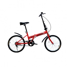 JHEY Bike JHEY High Carbon Steel Folding Bike Single Speed Bike Front U-shaped GateUltra Light Portable Adjustable Height