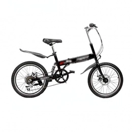JHEY Bike JHEY X6 Lightweight Aluminum Alloy Folding Bike 20 Inch Bike 8-speed Variable Speed Mini Lightweight Male And Female Bike (Color : Black)