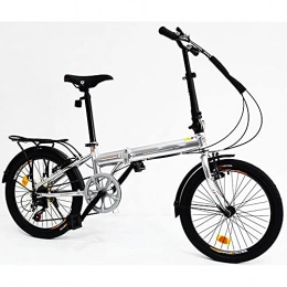 JieDianKeJi Folding Bike JieDianKeJi Folding Bicycles 20 inch Foldable Bicycles Portable Lightweight City Travel Exercise for Adults Men Women Kids Children Variable-Speed