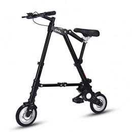 JIHE Folding Bike JIHE Folding Bicycle, 8 Inches, Solid Tires without Inflation, Small Size And Easy To Carry, Black