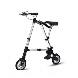JIHE Folding Bike JIHE Folding Bicycle, 8 Inches, Solid Tires without Inflation, Small Size And Easy To Carry, White