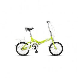 Jinan Folding Bike Jinan Portable Folding Bike Bicycle Men And Women 16 Inch / 20 Inch Student High Carbon Steel Frame Ladies And Children Adolescents Lightweight Leisure Bicycle Bicycle Green