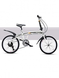 JKGHK Bike JKGHK foldable bicycle Folding Bike-Carbon steel car Frame 6-Speed 20-Inch Folding Bike with Fenders