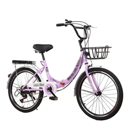 JKGHK Folding Bike JKGHK Folding Bicycle Shift ​Disc Brakes Small Bicycle Suitable for Mountain Roads And Rain And Snow Roads Aluminum Alloy Ultralight Folding Bike 20 Inches, C