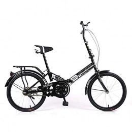 JTYX Bike JTYX Folding Bicycle with Luggage Rack Female Student Variable Speed Bicycle Portable Working Folding Bike, 20 Inches
