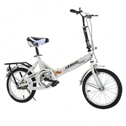 JUD Judsiansl 20" Folding Bike, Carbon Steel City Bicycle, Lightweight Folding Bike for Unisex Adult/Men/Women/Ladies, Portable Mini Mountain Bike for Office, School Supermarket, Mall