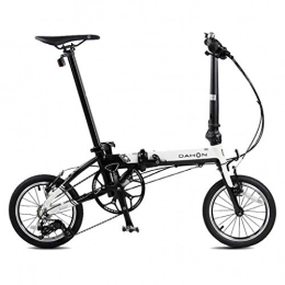 Jue Folding Bike Jue Folding Bikes Bicycle Folding Bicycle Unisex 14 Inch Small Wheel Bicycle Portable 3 Speed Bicycle (Color : G, Size : 120 * 34 * 91cm)
