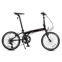 Jue Bike Jue Folding Bikes Bicycle Folding Bicycle Unisex 20 Inch Shift Disc Brakes Sports Portable Bicycle (Color : Purple, Size : 150 * 32 * 107cm)