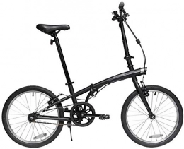 Jue Folding Bike Jue Folding Bikes Folding Bicycle 20 Inch Men And Women Light Car Portable City Commuter Travel Bicycle Men And Women Folding Bicycle Shock Mountain Bike (Color : Black, Size : 20inches)