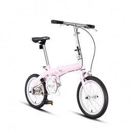 JustSports Folding Bike JustSports Folding Bike City Folding Bicycle Ultra-Light Portable Bicycle Lightweight Female Adult Bicycle 7 Speed Disc Brakes with Adjustable Seat