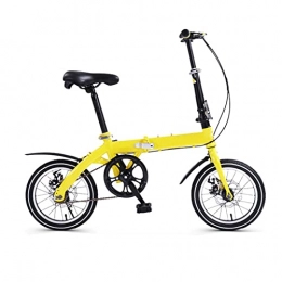 JustSports1 Folding Bike JustSports1 Folding Bikes Bicycle 14 Inch City Folding Bicycle Ultra Light and Portable Foldable Bike Variable Speed Disc Brake Bicycle for Adults Students Men And Women