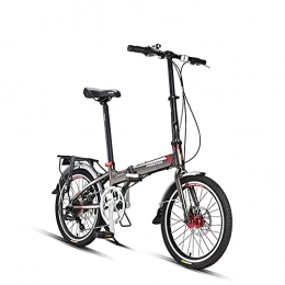 JUUY Folding Bike JUUY Sport Folding Bicycle Adult Men and Women Ultralight Portable College Student Bicycle Aluminum Alloy Speed Change Cycling.