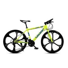 JYCCH Folding Bike JYCCH 21-Speed(24-Speed, 27-Speed) Road Bikes Bicycle Foldable Adult Mountain Bike Lightweight Sturdy High-Carbon Steel Bicycle Dual Disc Brakes Front Suspension Fork for Men (Yellow 27 speed)