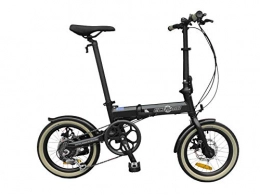K+POP Folding Bike K+POP 16" Lightweight Alloy Folding City Bike Bicycle, 6 SPDual Disc brakes - 16AF02BL