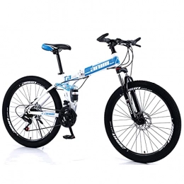 KANULAN Folding Bike KANULAN 21 Speeds Bike Sport Ergonomic, Bikes Fast Folding, For Men Or Women Bike Lightweight, With Anti-slip Wear-resistant Wheel Dual Mountain Bike Sport T