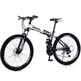 KANULAN Folding Bike KANULAN Bicycle Ergonomic Bike Fast Folding Anti-slip Wear-resistant, Bikes Mountain Wheel Dual, Easy To PlaceL Ightweight Bike T(Size:30 speed)