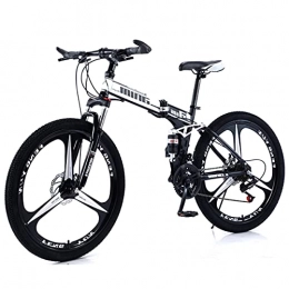 KANULAN Folding Bike KANULAN Bicycle Ergonomic Bikes Mountain, Anti-slip Wear-resistant Bike Fast Folding, Lightweight Bike, Bike Wheel Dual T(Size:21 speed)