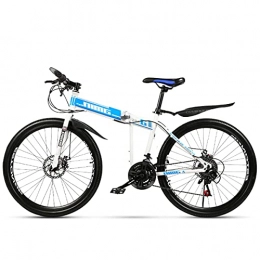 KANULAN Bike KANULAN Bike Fast Folding Bicycle Ergonomic, Easy To PlaceL Ightweight Bike, Bikes Mountain, Anti-slip Wear-resistant, Wheel Dual T(Size:21 speed)