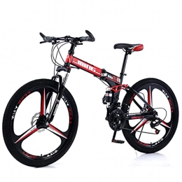KANULAN Folding Bike KANULAN Bike Fast Folding, Bikes Mountain Wheel Dual, Bicycle Ergonomic, Lightweight Bike, Anti-slip Wear-resistant Bike, Easy to place T(Size:27 speed)