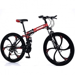 KANULAN Folding Bike KANULAN Bike For Men Or Women 21 Speeds Bikes, With Anti-slip Wear-resistant, Wheel Dual Mountain Fast Folding Ergonomic Lightweight Bike Sport T