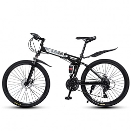 KANULAN Bike KANULAN Mountain Bike Folding Bike Thickened High-carbon Steel And Adult Bikes Cushioning Pressure Anti Slip Bikes Suitable For Running Wild Outdoors Lightweight Comfortable T(Size:21 Speed)