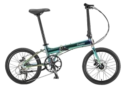 Kcolic Bike Kcolic 20Inch Folding Bicycles, 9 Speed Bicycle Super Lightweight Student Folding Bike, Lightweight Aluminium Frame, Double Disc Brakes Front D, 20inch