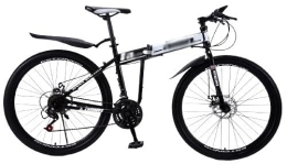 Kcolic Bike Kcolic 26 Inches Folding Mountain Bike 21 Gears Folding Bike, Suitable for Men and Women U-Shaped Front Fork Fat Bike C, 26inch