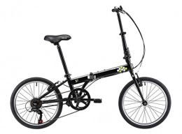 KESPOR Folding Bike KESPOR S7 Folding Bike for Adults, Women, Men, Shimano 7 Speed Steel Easy Folding Bicycle 20-inch Wheels (Black)
