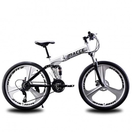 Khosd Folding Bike Khosd Folding Bike, Mountain Bicycle 26” Daul Disc Brake Mens Bikes Foldable Frame 21 / 24 / 27 Speed, 3-Spoke Wheels Dual Suspension Bicycle