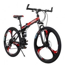 Khosd Folding Bike Khosd Folding Bike, Mountain Bike 21 Speed Steel Frame 26 Inches, Full Suspension Mountain Bikes, Men's And Women's Bikes, Hard Tail Mountain Bikes, 3 Spoke Wheel