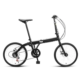 Kids Bikes Bike Kids Bikes Adult Folding Bicycle Girl Princess 16 20 Inches Double Disc Brake 6 Speed Adjustable Seat High Carbon Steel Frame Free Installation Super Light(Size:16in, Color:Black)